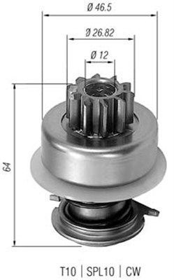 MAGNETI MARELLI Hammaspyörä, käynnistys 940113020053